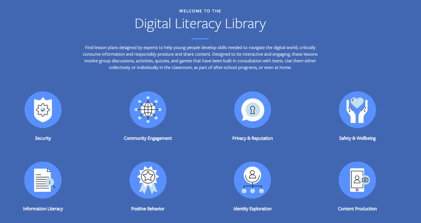 Facebook Is Youths Through the Doors of Its Digital Literacy Library