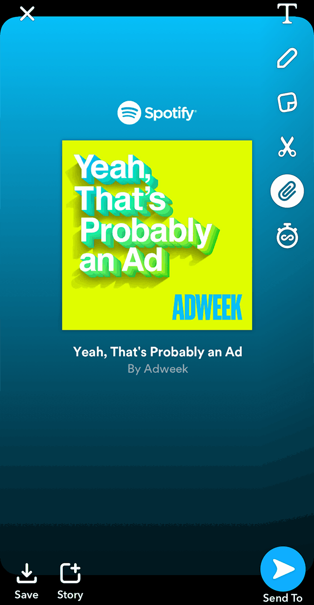 Snapchat Here's How to Share Content from Spotify to Your Story