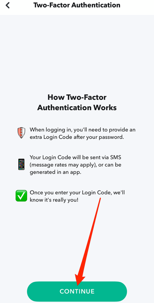 Snapchat How to Turn on TwoFactor Authentication