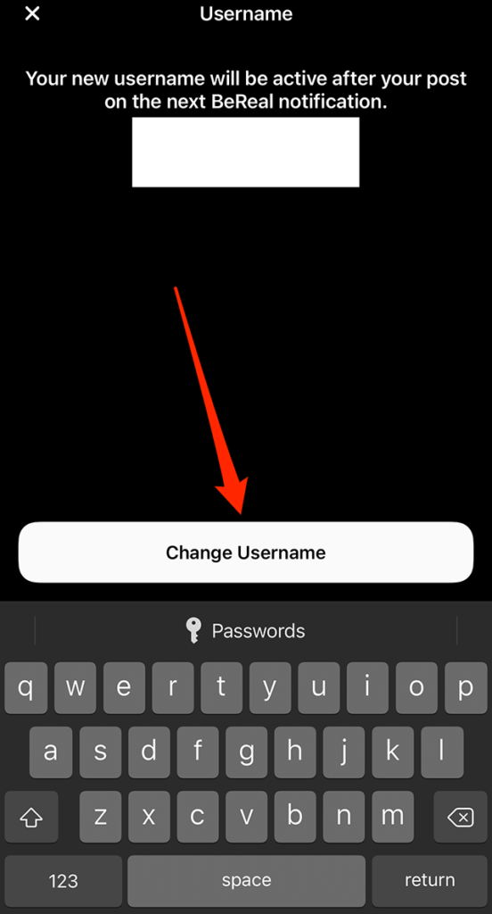 BeReal How to Change Your Username